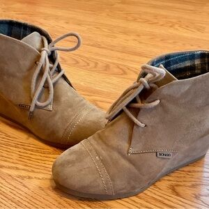 BCBGeneration Women's Taupe Suede Ankle Boots